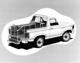 1979 Bronco Popemobile Rendering